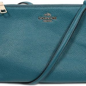 NWOt Never used teal leather Coach Crossbody